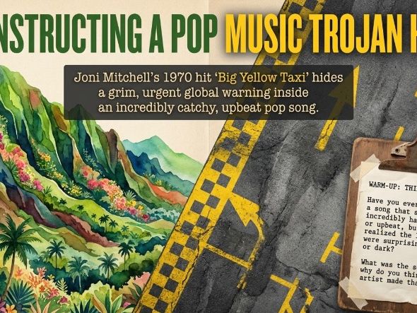 Big Yellow Taxi by Joni Mitchell | Song Analysis Deck | Years 7-8 | Discussion