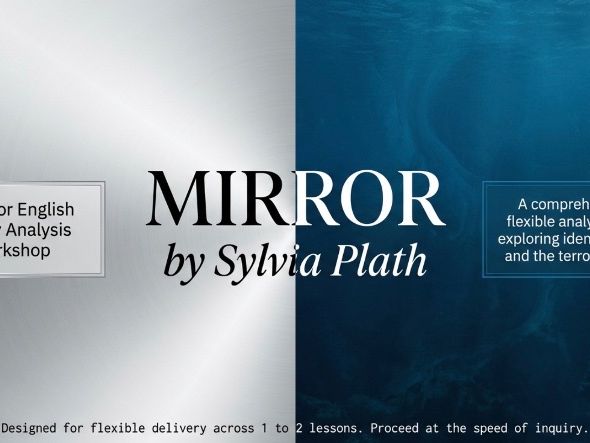 Mirror by Sylvia Plath | Senior English Analysis Deck with Learning Activities