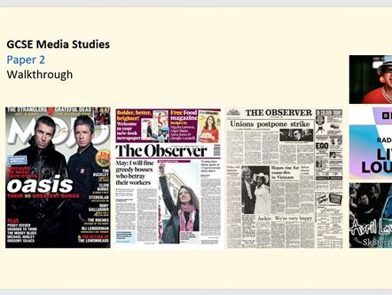 OCR Paper 2 GCSE Media Studies walkthrough