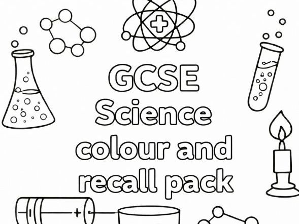 GCSE Science Colour and Recall Pack - SEND Friendly and Mindful Calm Revision Worksheets