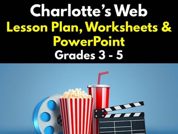 Charlotte's Web Lesson Plan, Worksheets & PowerPoint | Grades 3 - 5