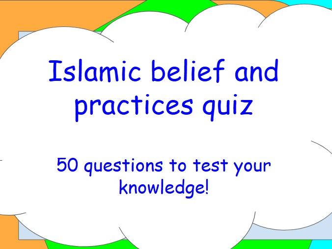 Islam belief and practices quiz