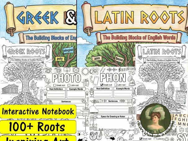 Greek and Latin Roots Graphic Organizers | Morphology Sketchnotes