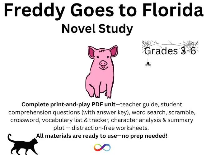 Novel Study for Freddy Goes to Florida
