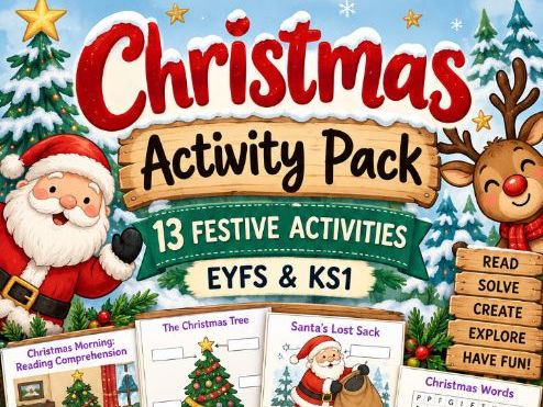Christmas Activity Pack | EYFS & KS1 | 13 Festive Activities