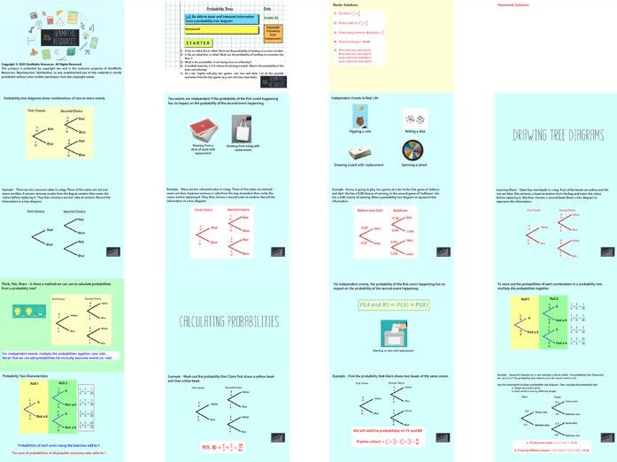 Probability - GCSE Maths Foundation PowerPoint Lessons Resource Bundle