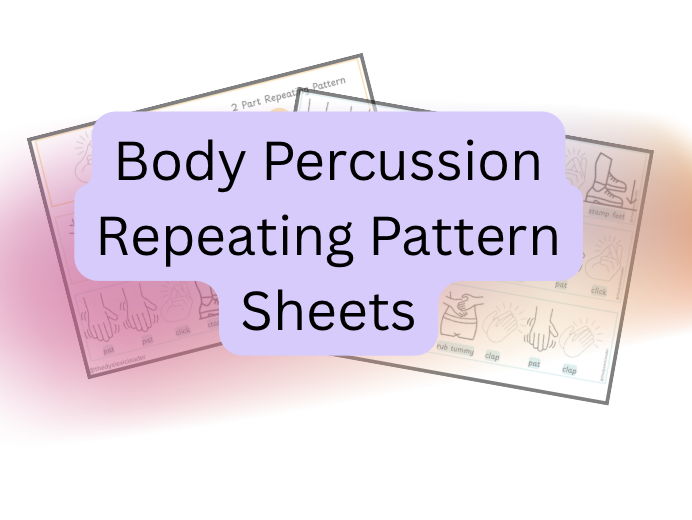Body Percussion Repeating Pattern Cards