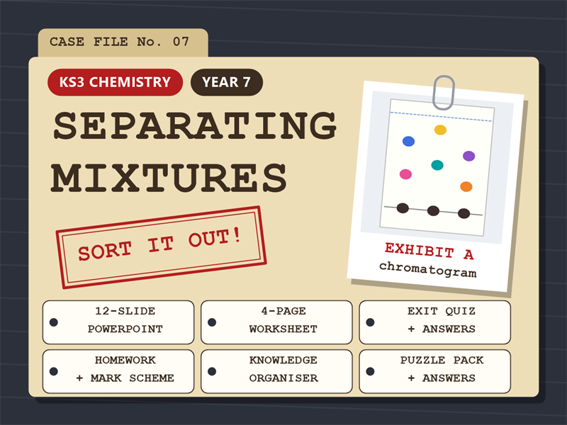 Separating Mixtures: Sort It Out!