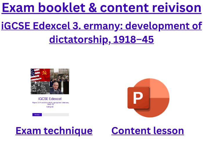 iGCSE Edexcel Superpower Relations Exam revision