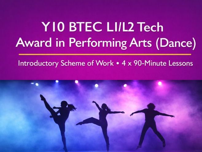 BTEC Dance – Introductory Scheme of Work
