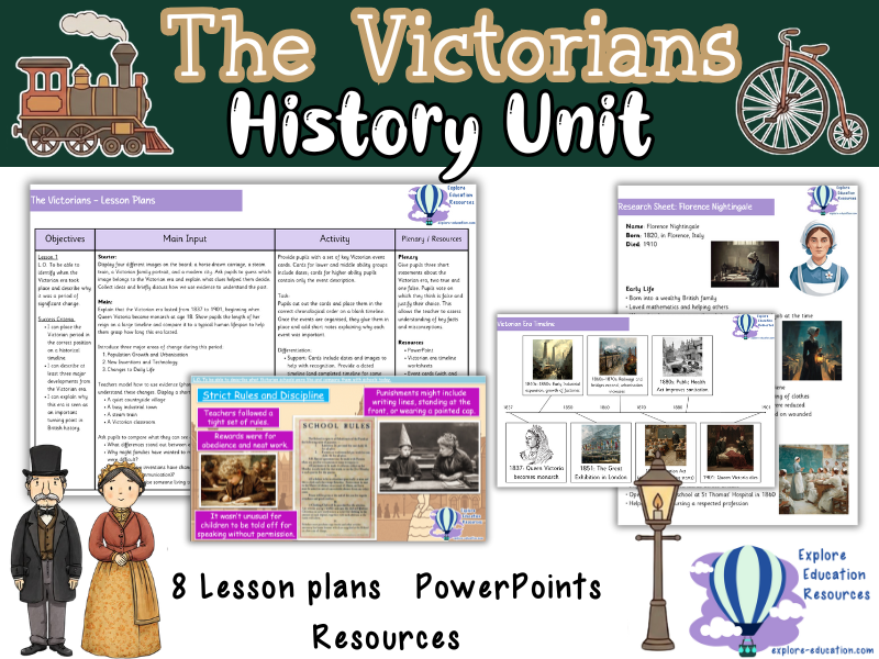 The Victorians - KS2 History Unit - 8 Outstanding Lessons