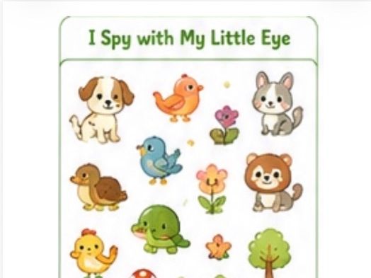I Spy with My Little Eye – 20 Fun Picture Worksheets | Ages 6–7