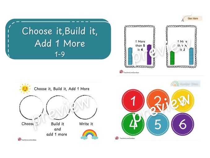 Choose it, Build it, Add 1 More (1-9)