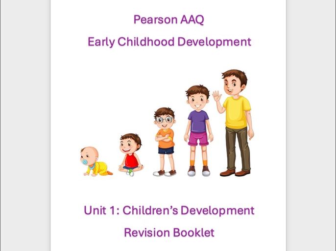 AAQ Early Childhood Development - Revision Booklet Unit 1