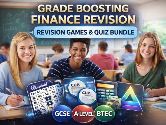 Personal and Business Finance Games Bundle 1- BTEC Business Level 3 | GCSE Business | A-Level