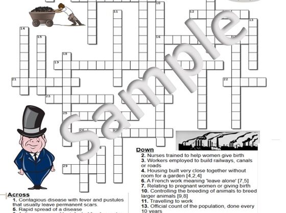 KS3 Industrial Britain Crossword