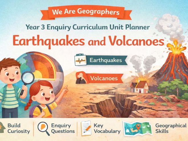 We Are Geographers Unit Title: Earthquakes and Volcanoes