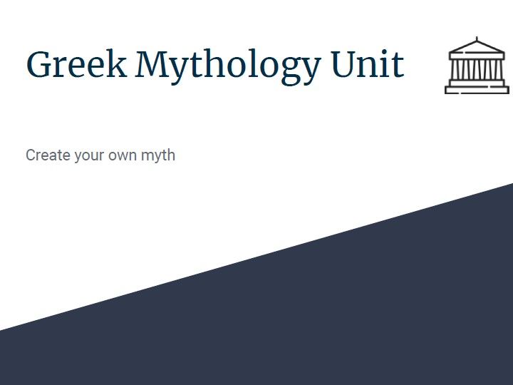 Greek Mythology: Create your own myth