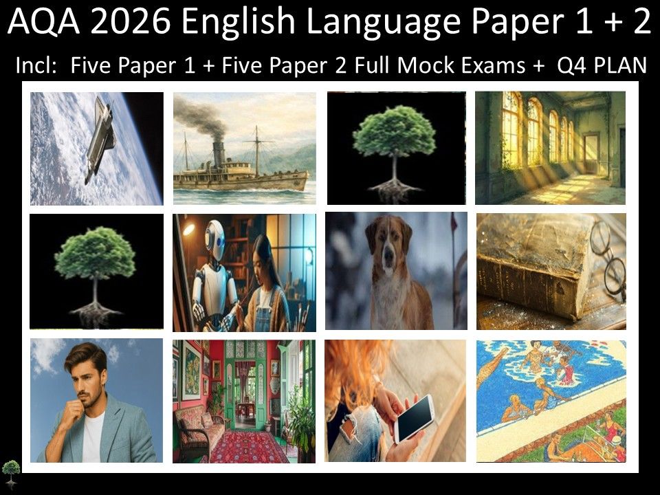 Ten AQA 2026 English Language Paper 1 + 2 Mocks | Q4 Plan