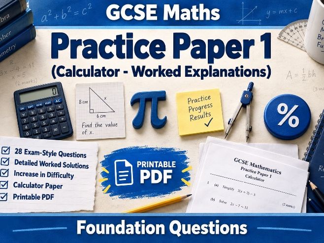 GCSE Maths Exam-Style Practice Paper Foundation Calculator