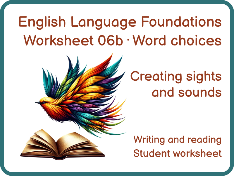Language Analysis Sights and Sounds Worksheet KS3 GCSE English Language 06b