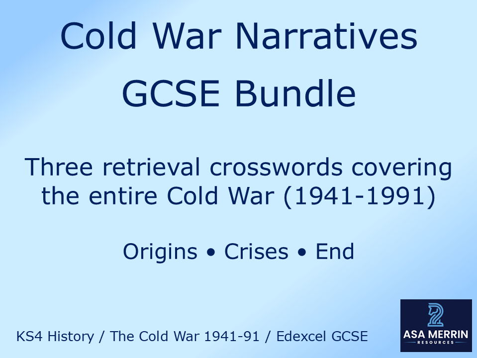 Cold War Narrative Crossword Bundle – GCSE History (1941–1991 Exam Practice)