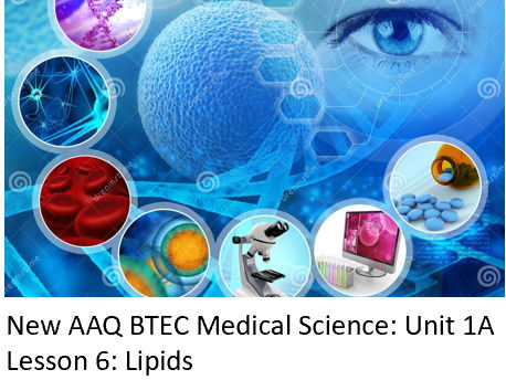 NEW: AAQ BTEC Medical Science Unit 1A - Lesson 6 Lipids