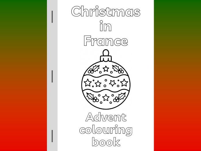 Advent colouring book: Christmas in France