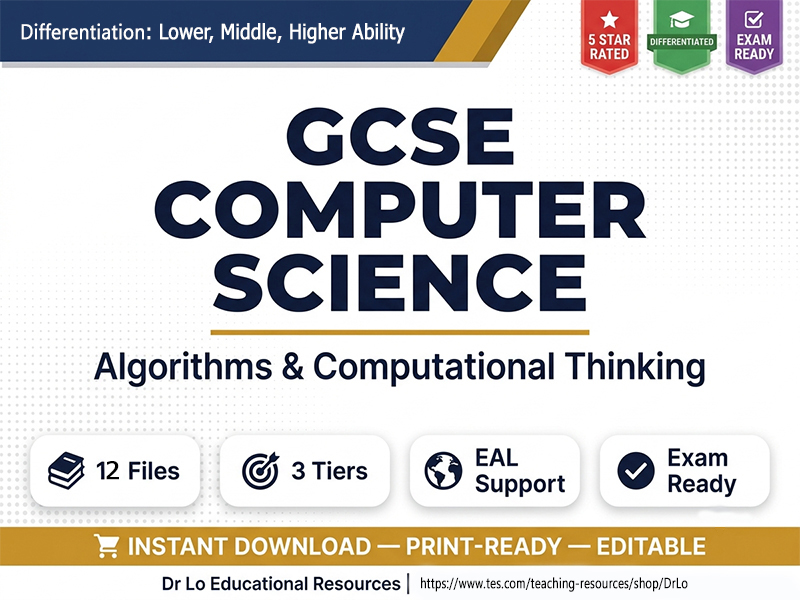 GCSE CS Algorithms & Computational Thinking Booster Pack