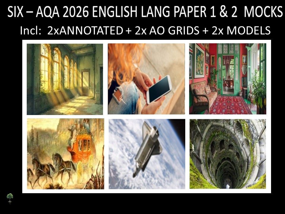 SIX - AQA PAPER 1 & 2 | 2026 FULL MOCKS | ANNOTATED | AO GRIDS | MODELS