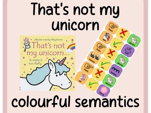 That's not my unicorn colourful semantics