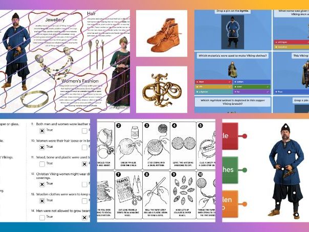 KS2 Vikings - Fashion, Clothes and Jewellery Lesson Pack