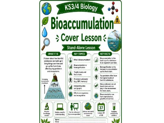 Bioaccumulation cover lesson Biology (L37)
