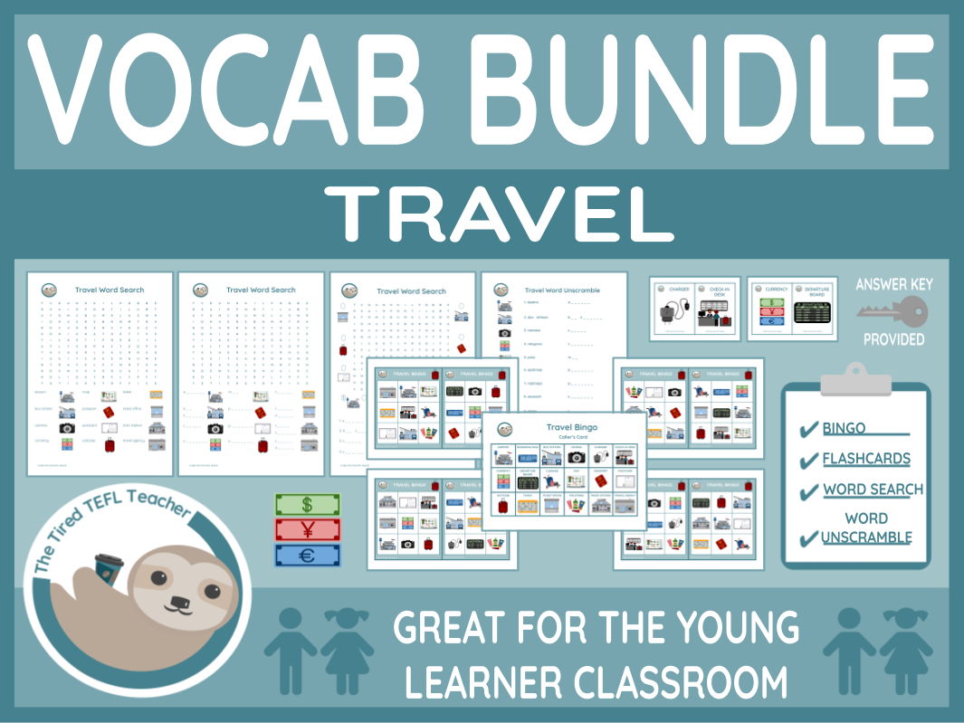 ESL Travel Vocabulary Bundle