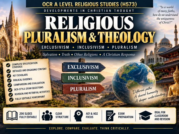 A Level Religious Studies: Religious Pluralism and Theology - OCR H573 DCT