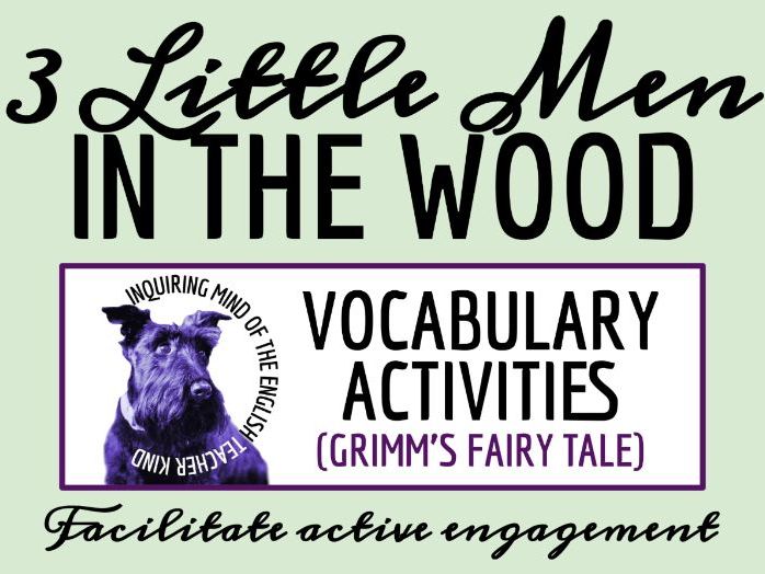 "Three Little Men in the Wood" Vocabulary Activities | Brothers Grimm Fairy Tale