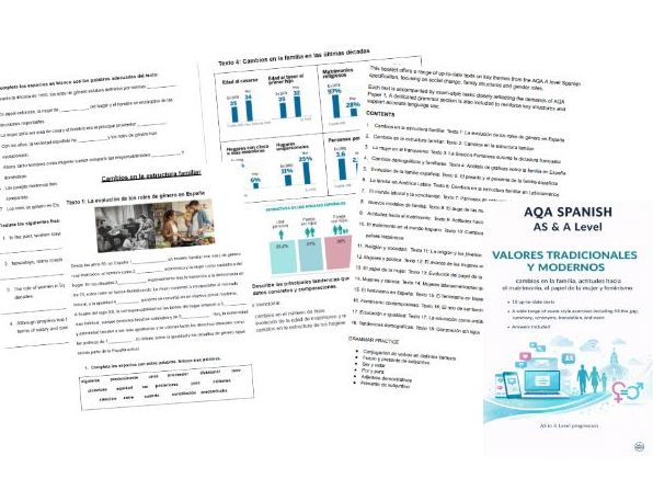 AQA A-Level*Free SAMPLE* Spanish_Valores_familia_matrimonio_mujeres_iglesia