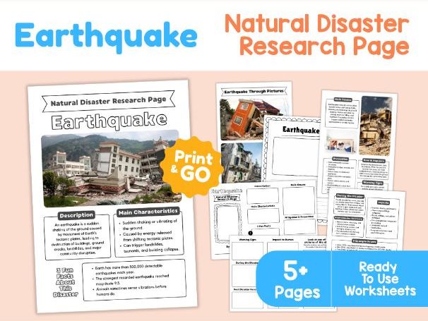 Earthquake Research Page | Earth Science Activities for Kids