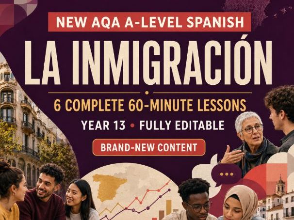 COMPLETE A level Spanish - La inmigración - FULL SUBTHEME - 1.1 AQA