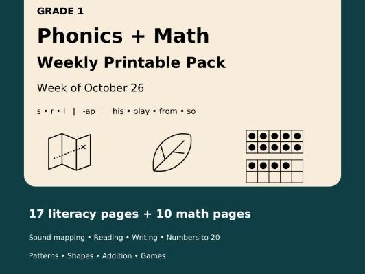 Grade 1 Phonics Math Worksheets -ap Word Family, Heart Words Numbers to 20