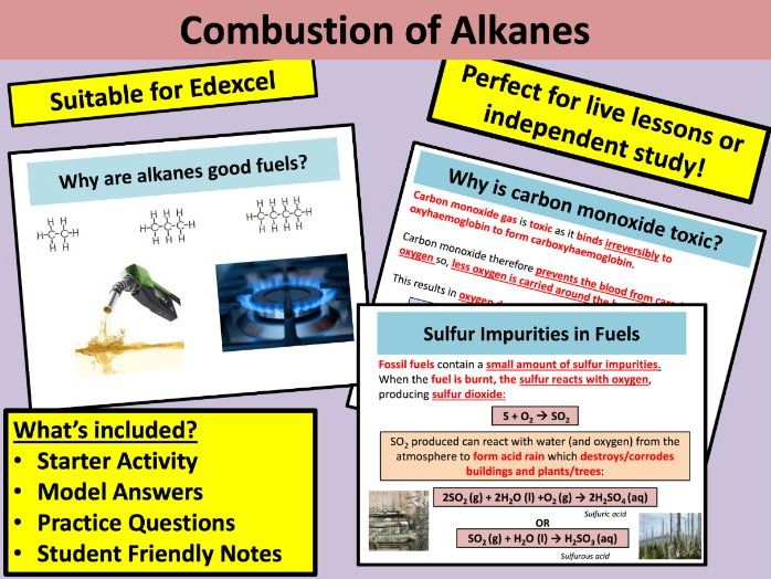Combustion of Alkanes (Edexcel)
