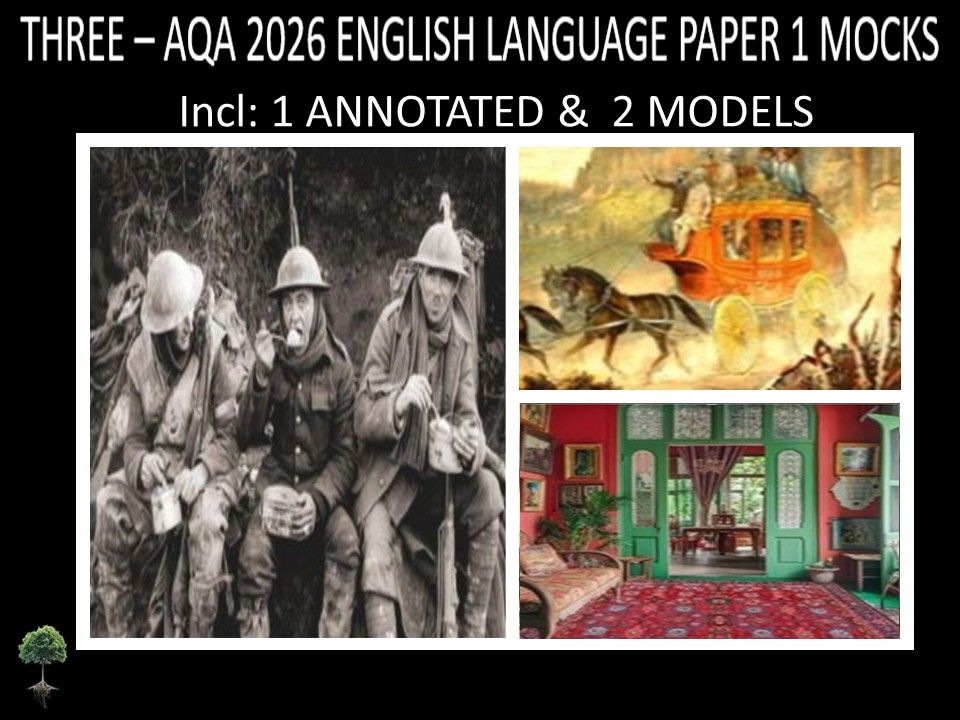 THREE - AQA PAPER 1 | 2026 FULL MOCKS | ANNOTATED | MODELS