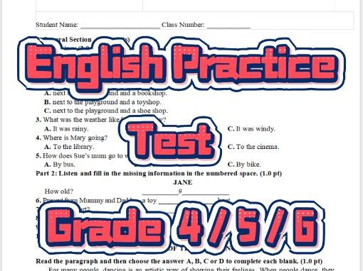 Global English Assessment: Listening, Cloze, Error Correction & More