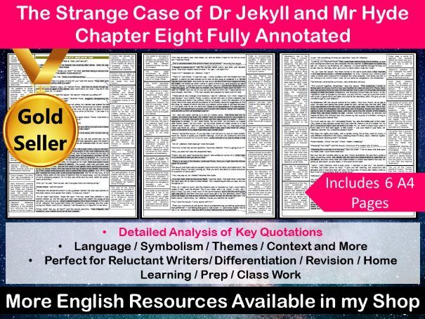 The Strange Case of Dr Jekyll and Mr Hyde Chapter 8 Fully Annotated
