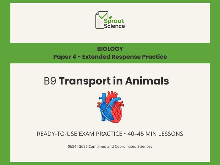 Paper 4 Extended Practice | IGCSE Coordinated Sciences | Biology| B9