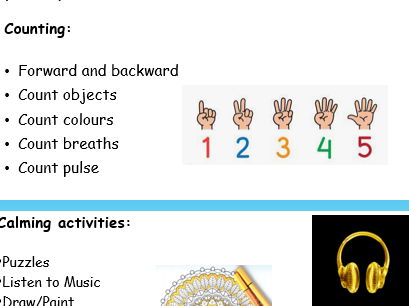 Self Regulation lesson 5: my personal strategies