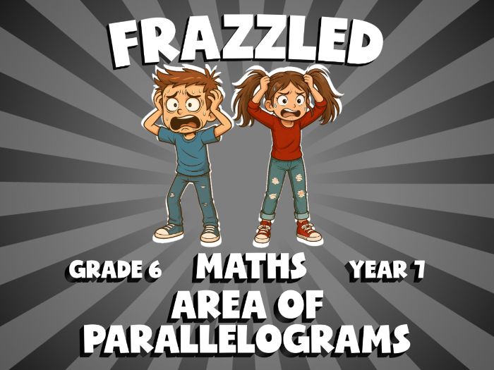 Area of Parallelograms FRAZZLED Maths Game | No-Prep Year 7 Review Activity