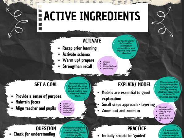 Active Ingredients - Classroom Pedagogy bundle