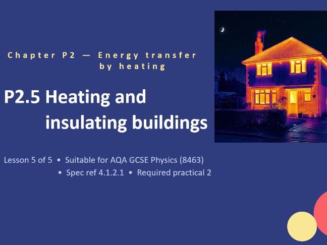 P2.5 Heating and Insulating Buildings (AQA GCSE Combined Trilogy and Separate Physics)