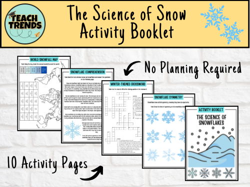 The Science of Snow Activity Booklet Worksheets